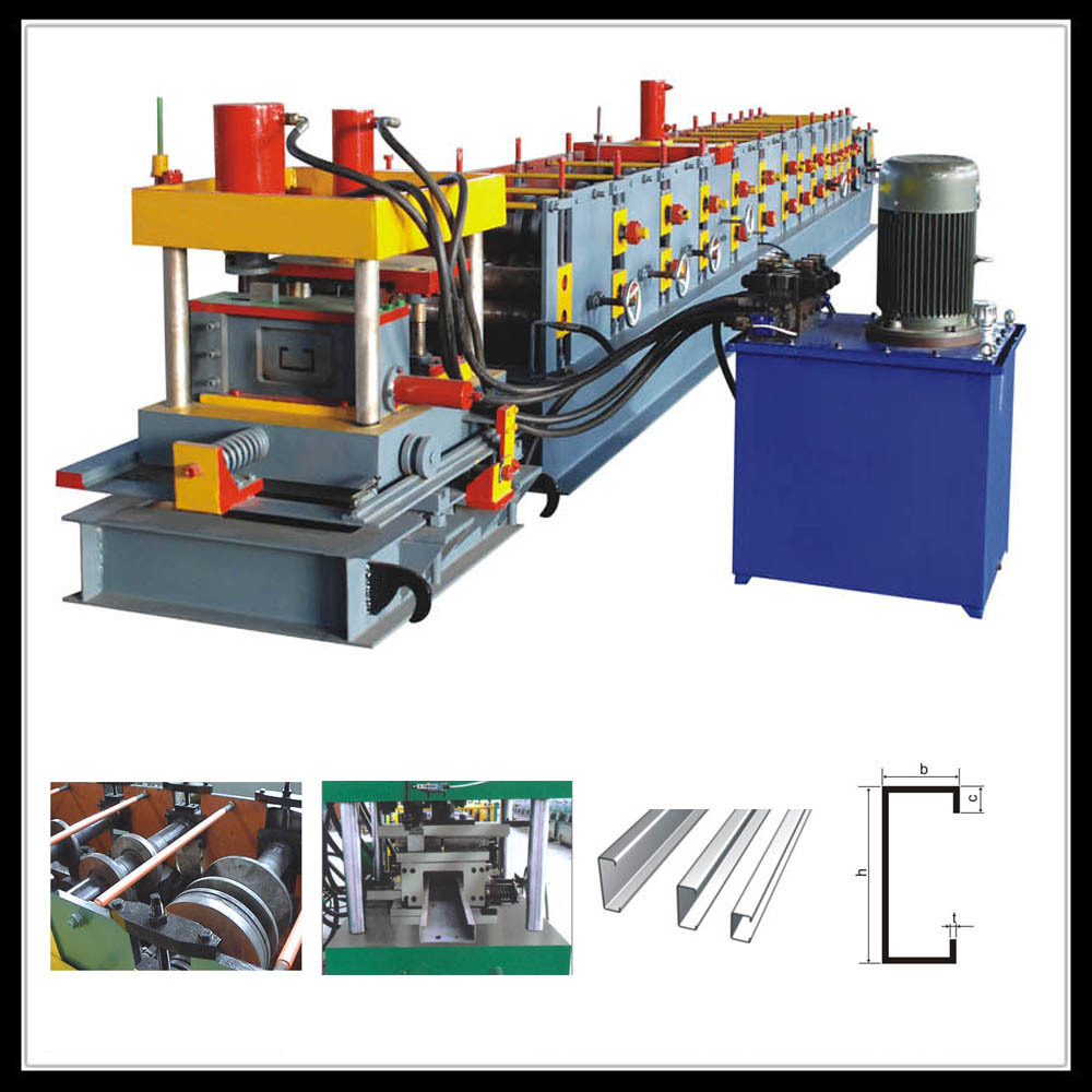 price of steel frame machine/light gauge steel frame machine/c purline machine