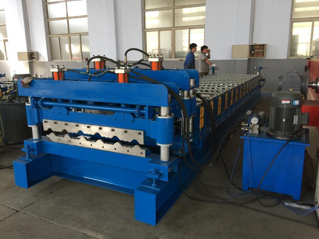 Metal Glazed Tile Roofing Sheet Making Machine Full Automatic Easy Installation 3D Effect Roof Sheet Roll Forming Machine