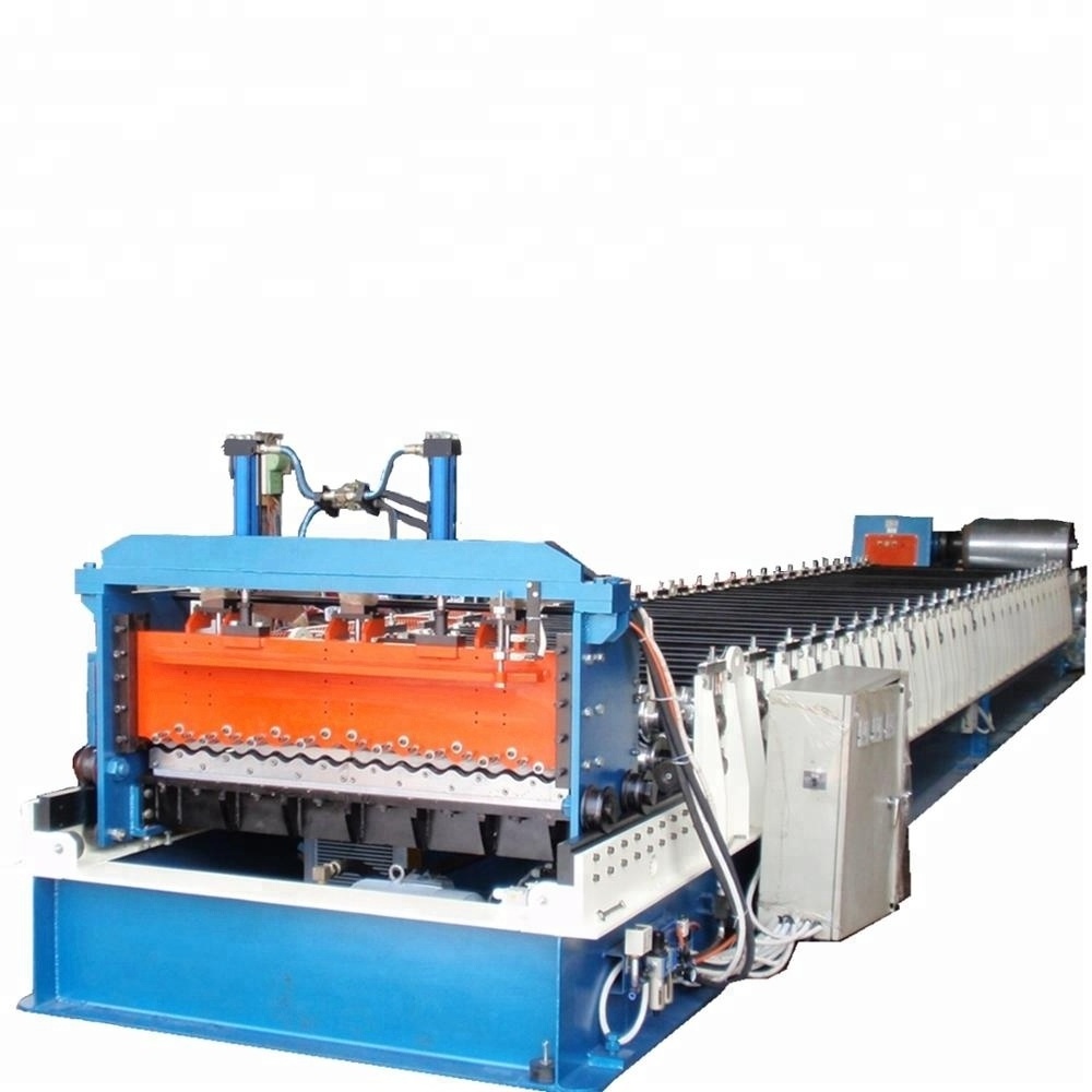 High Speed Corrugated Panel Roll Forming Machine Metal Wall Siding Sheet Making Machine