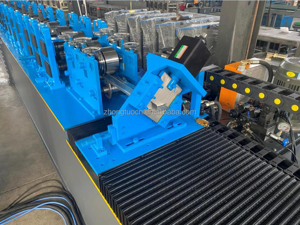 Aluminium steel flashing roll former metal roof trim edge roll forming machine USA popular design v angle roof drip edge machine