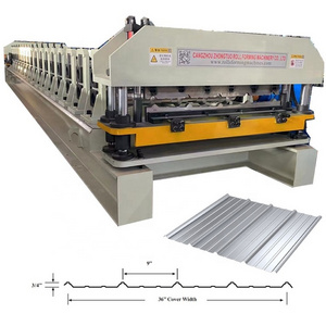 USA popular PBR panel R panel roofing sheet metal steel iron roll forming machine