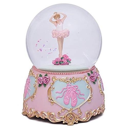 Musical Ballerina Dancing Couple Snow Globe for Wedding