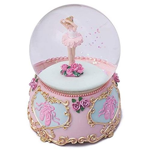 Musical Ballerina Dancing Couple Snow Globe for Wedding