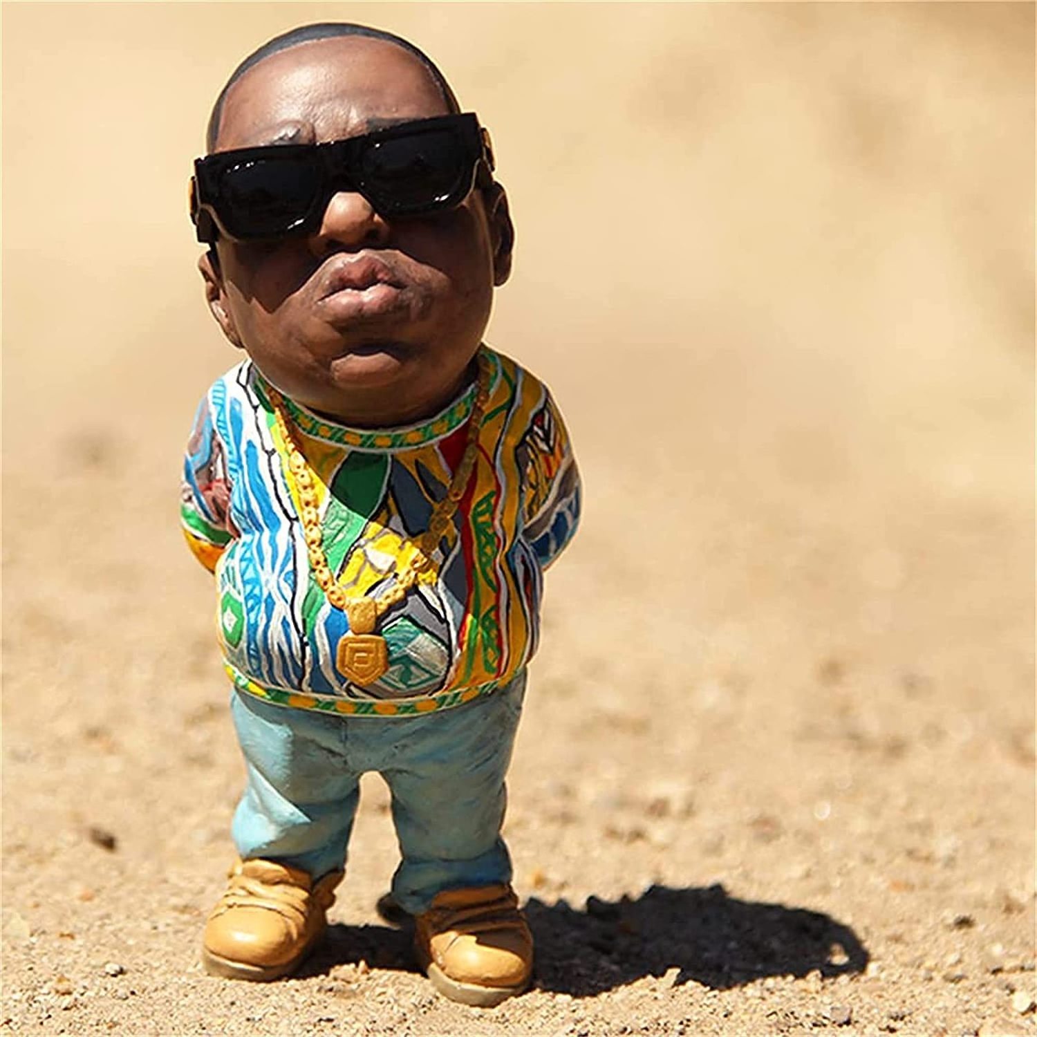 Wholesale legendary Hiphop Resin Figure Biggie and Tupac Figurine for Desktop Decoration