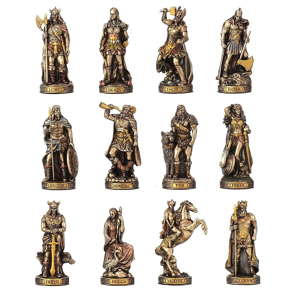 Custom Poly Resin Crafts Norse Gods Figurine for Home Decoration