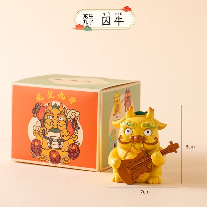 Wholesale Chinese Fengshui statue Cute dragon figurine decoration for kids toys gifts