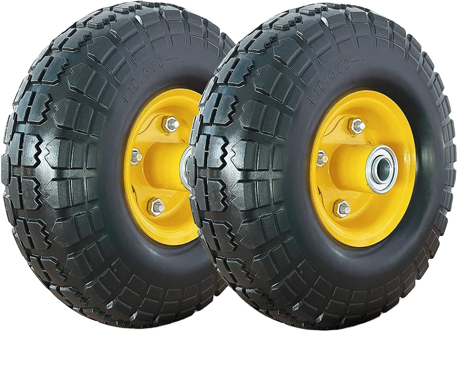 4.10/3.50-4 Flat Free and Hand Truck Tire Wheelbarrow Wheel