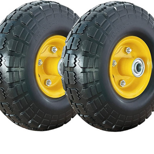 4.10/3.50-4 Flat Free and Hand Truck Tire Wheelbarrow Wheel