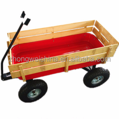 hot sale wooden kids garden big foot wagon TC1801