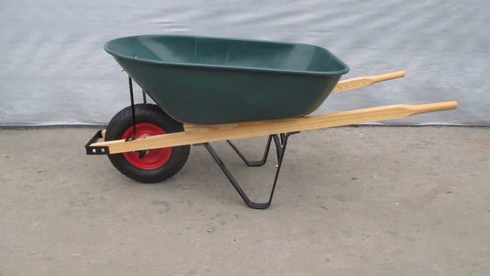 200kg heavy duty 6CBF capacity  square handle WB6601 construction wheelbarrow 100L wheel barrow