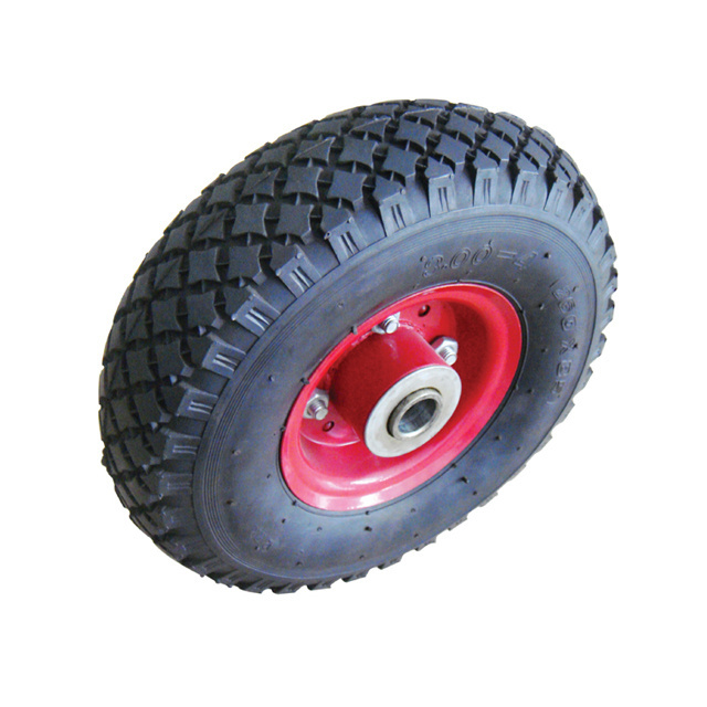 Trolley natural rubber quality small pneumatic wheels and tyres for hand trolley