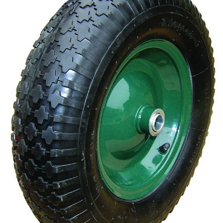 PU wheel flat free tire for hand trolley