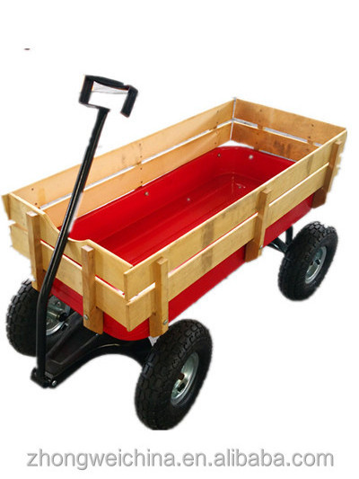 hot sale wooden kids garden big foot wagon TC1801