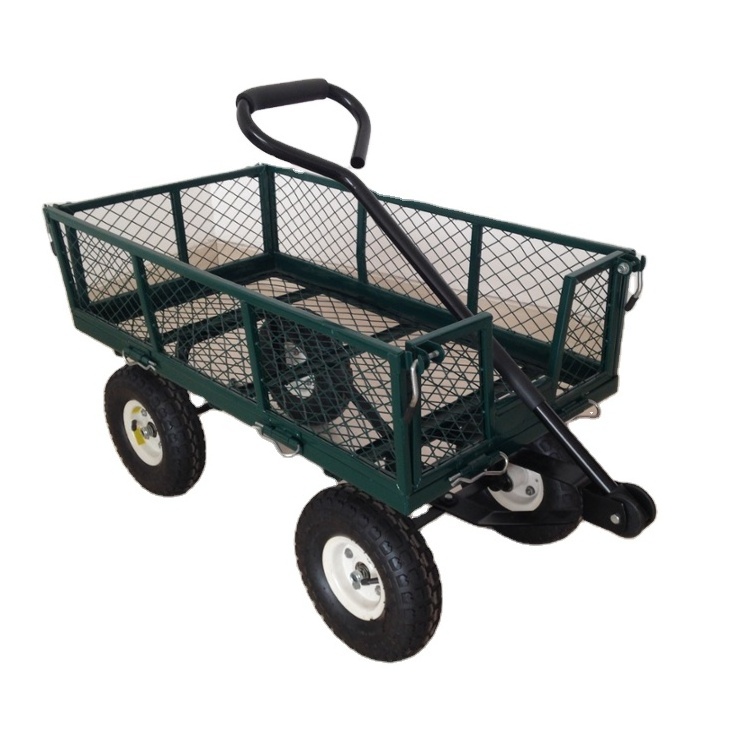 Wire Mesh Garden Wagon Tool Cart TC1840A