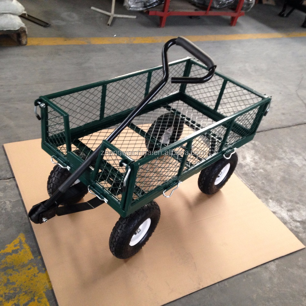 Wire Mesh Garden Wagon Tool Cart TC1840A