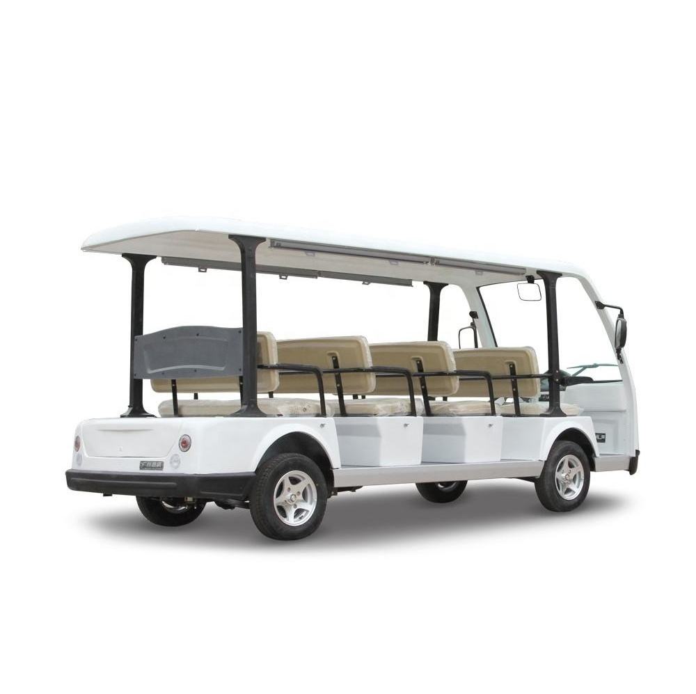 Free Shuttle Sightseeing Electric Car 11 Seats Passenger Pure Electric Car Green Transportation Golf Carts With High Performance