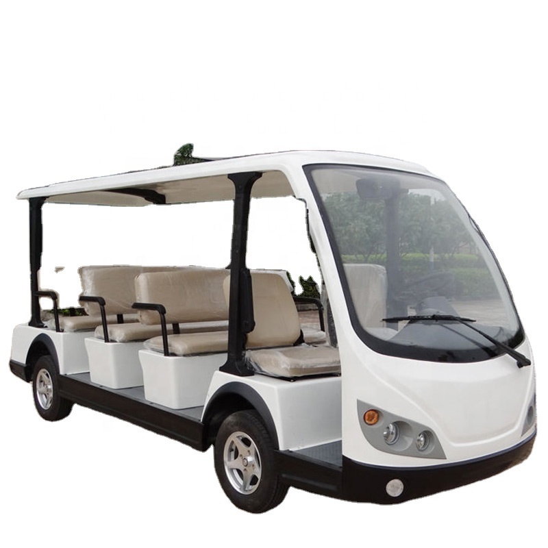 High Quality 2023 2024 Golf Carts 11 Passengers  Customized Color Sightseeing Green New Energy Electric Car With Stable Function