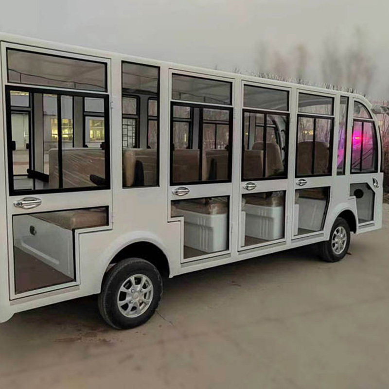 2023 Cheap New Energy Car White Pure Electric Car Golf Carts 11 Seater Tourist Car Sightseeing With Hot Wholesale