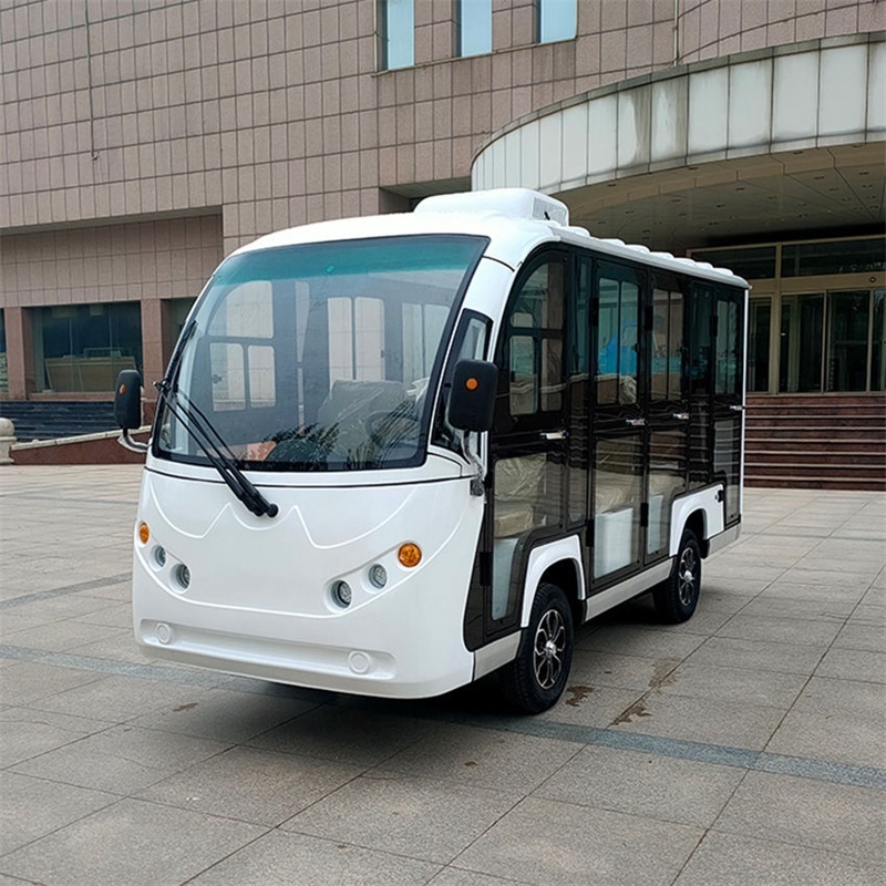 Free Shuttle Sightseeing Electric Car 11 Seats Passenger Pure Electric Car Green Transportation Golf Carts With High Performance