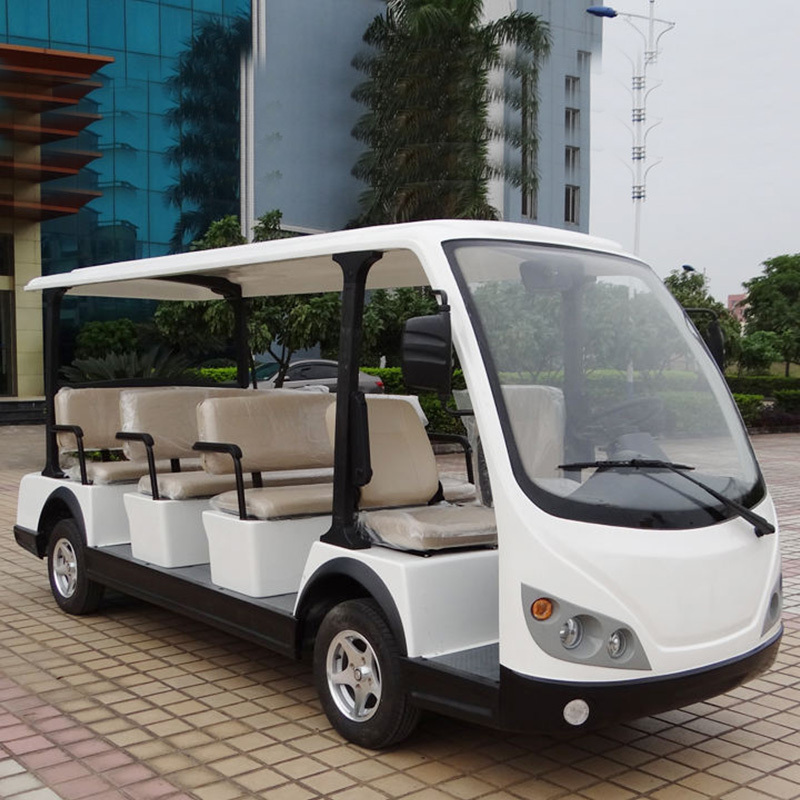 2023 Cheap New Energy Car White Pure Electric Car Golf Carts 11 Seater Tourist Car Sightseeing With Hot Wholesale