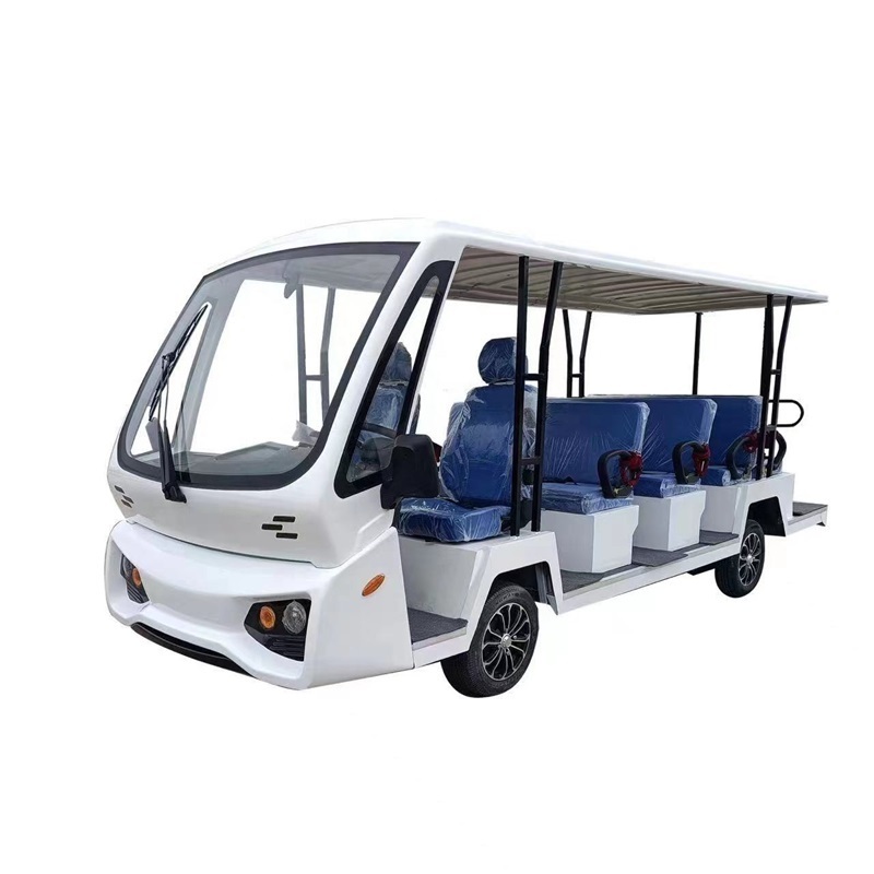 Free Shuttle Sightseeing Electric Car 11 Seats Passenger Pure Electric Car Green Transportation Golf Carts With High Performance