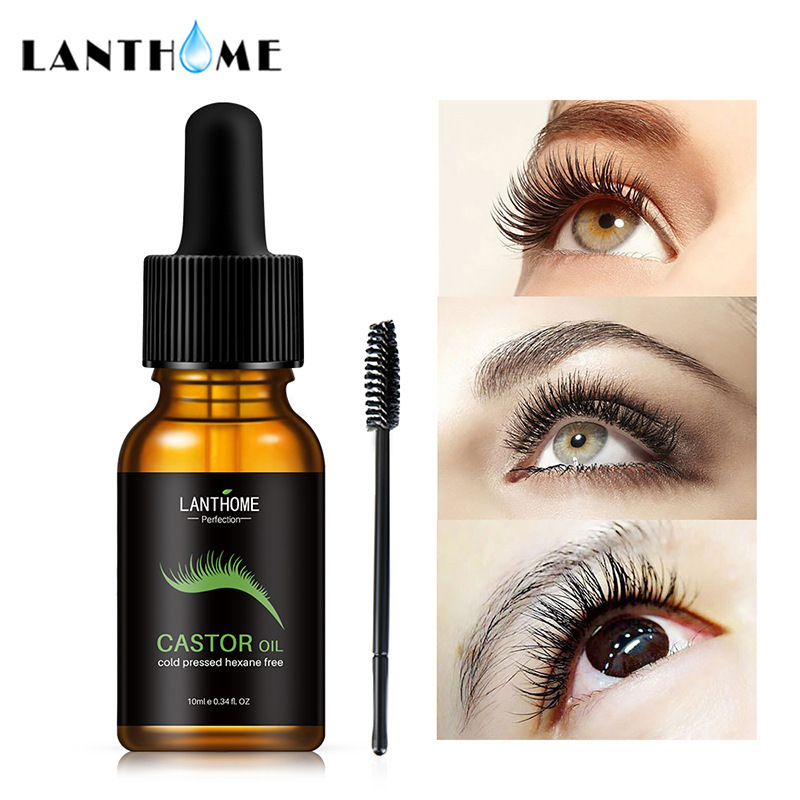 OEM ODM 100% natural essential oil eyelashes growth hydrating thicker longer strengthen lashes castor oil mascara