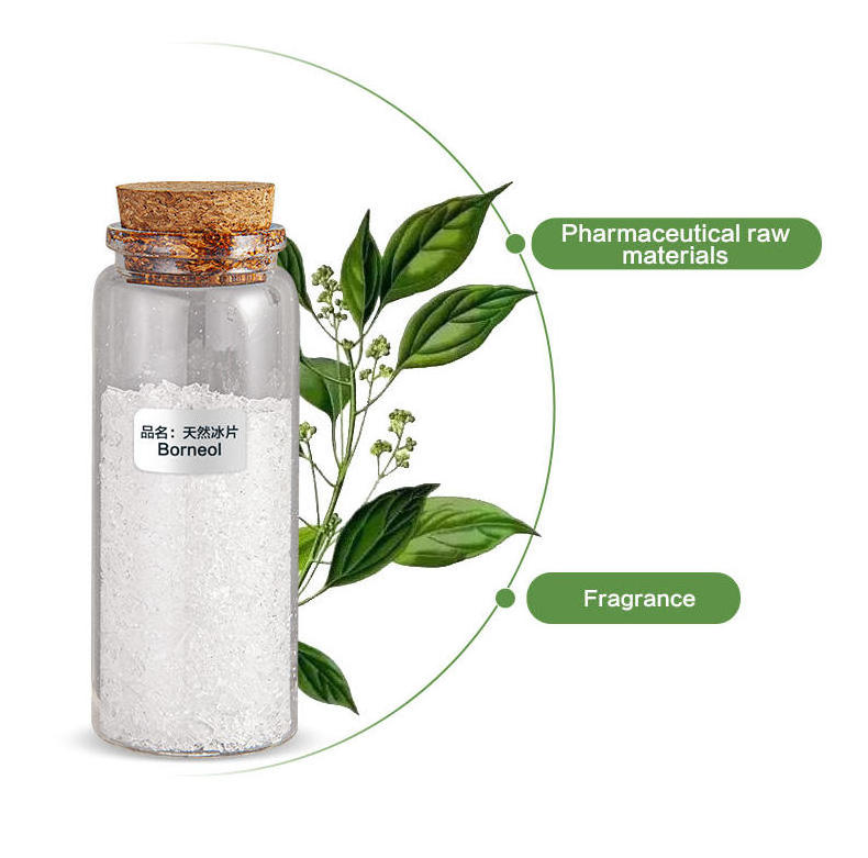 Menthol Crystal Powder 99% Menthol Camphor Eucalyptus Oil Borneol For Pharmaceutical