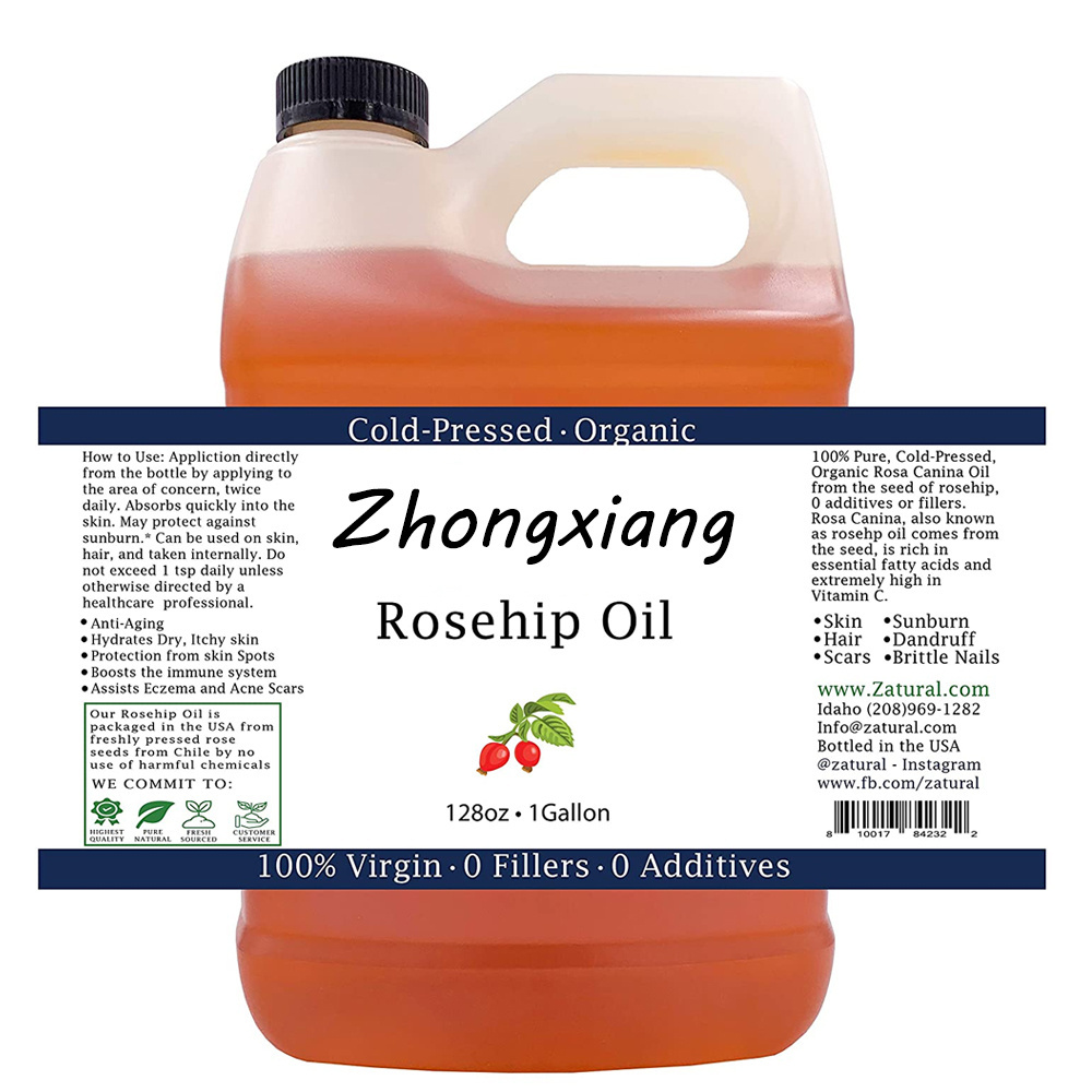 ZHONGXIANG - 100% Pure Organic Rosehip Oil for Face Nails Hair and Skin