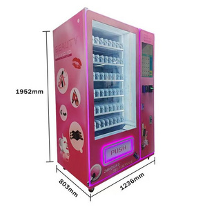 21.5-inch touch screen beauty products vending machine Eyelash hair pieces, contact lenses and nail art vending machine