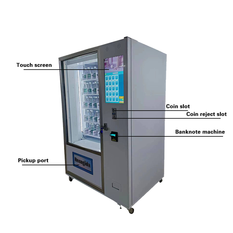 Vending machine with lifting table fresh food glass bottle beverage vending machine