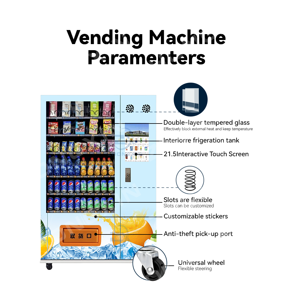 Xy Mini Slim Small Combo Refrigerated Little Vending Machine For Sale Snacks Drinks Beverages