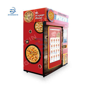 pizza cooking vending machine counter top conveyor belt pizza oven pizza kiosk machine