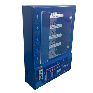 Commercial small wall-mounted automatic  selling cigarettes, beverages, snacks and cosmetics vending machine