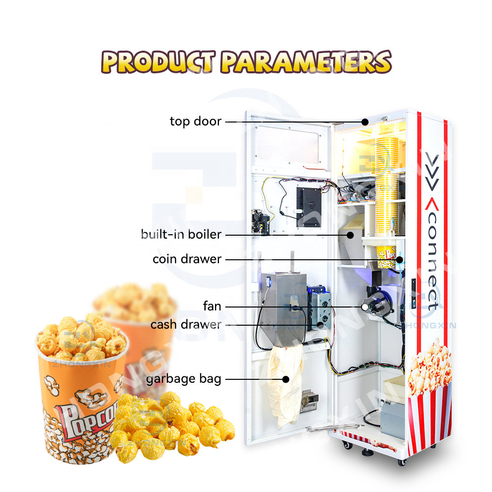 Wholesale Price Cinema Big Electric Automatic Popcorn Maker Popcorn Vending Machine