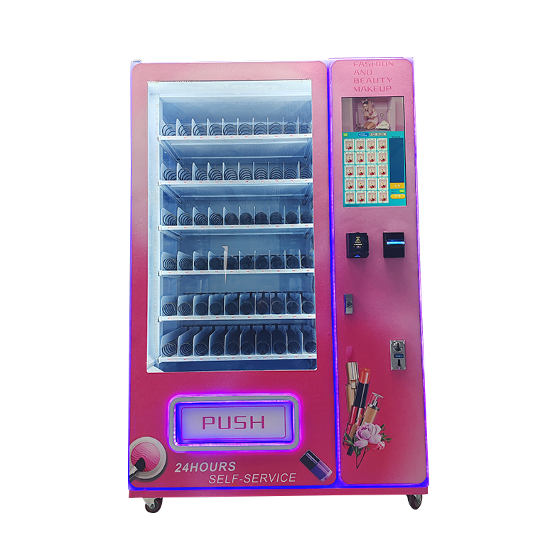 21.5-inch touch screen beauty products vending machine Eyelash hair pieces, contact lenses and nail art vending machine