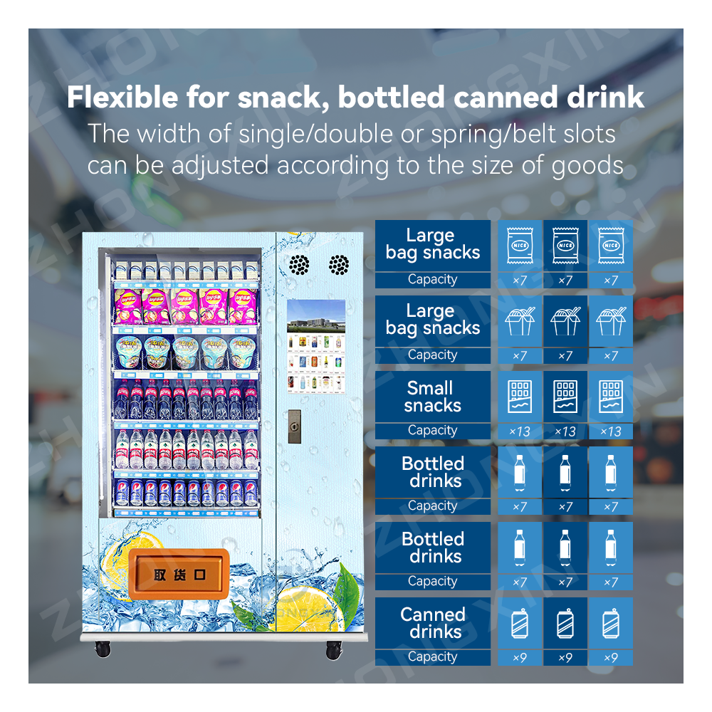 Xy Mechanical Auto Snacks Soft Drink Combo Vending Machines For Sale