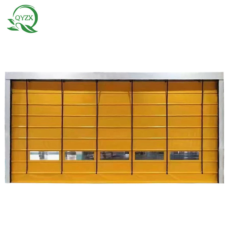 Good Quality Fireproof Garage Automatic Stainless Steel Rolling Shutter Door Industry Shutter Door stacking sliding door