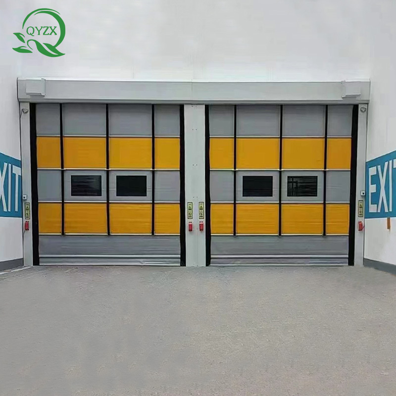 Good Quality Fireproof Garage Automatic Stainless Steel Rolling Shutter Door Industry Shutter Door stacking sliding door