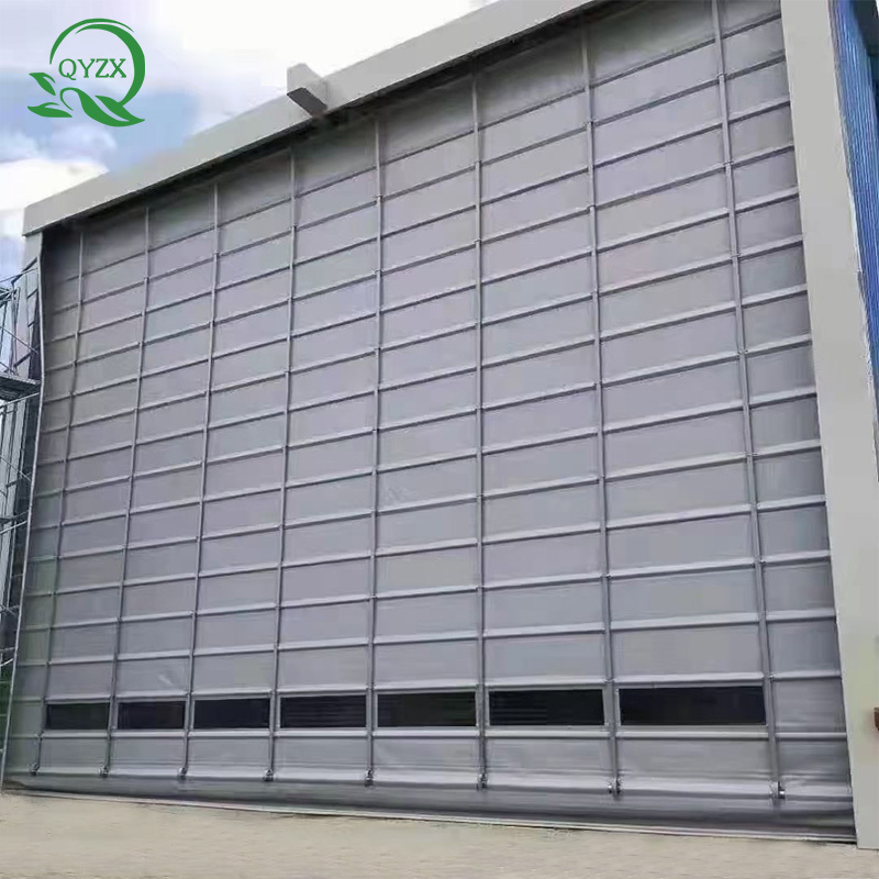 Good Quality Fireproof Garage Automatic Stainless Steel Rolling Shutter Door Industry Shutter Door stacking sliding door