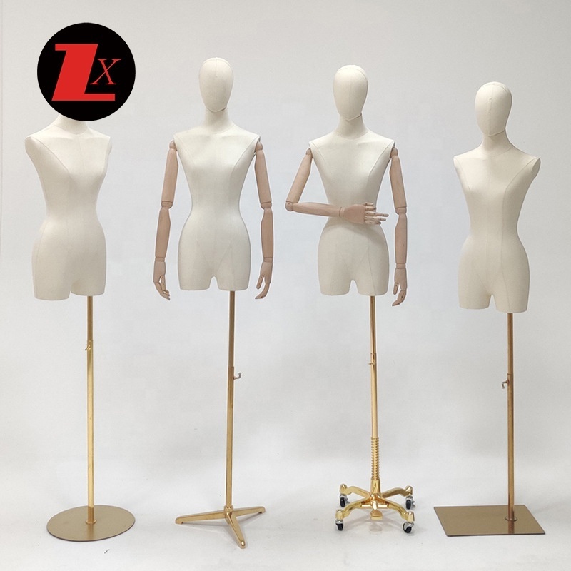 Realistic Mannequin Head Stand With Hair And Shoulder curvy female mannequin