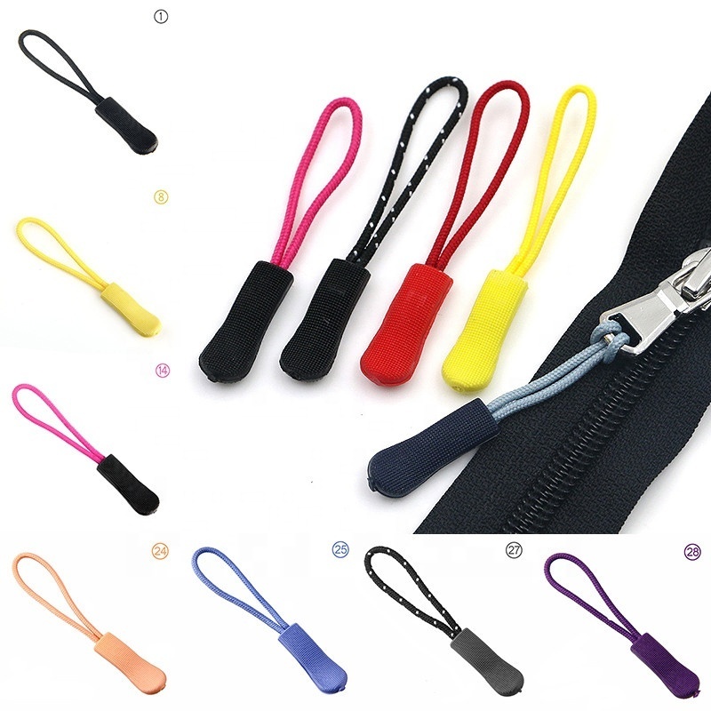 Backpack Accessories Backpack Zippers Zip Cord Jacket Puller Replacement Slider Zipper Puller for Bag Tent Cloth