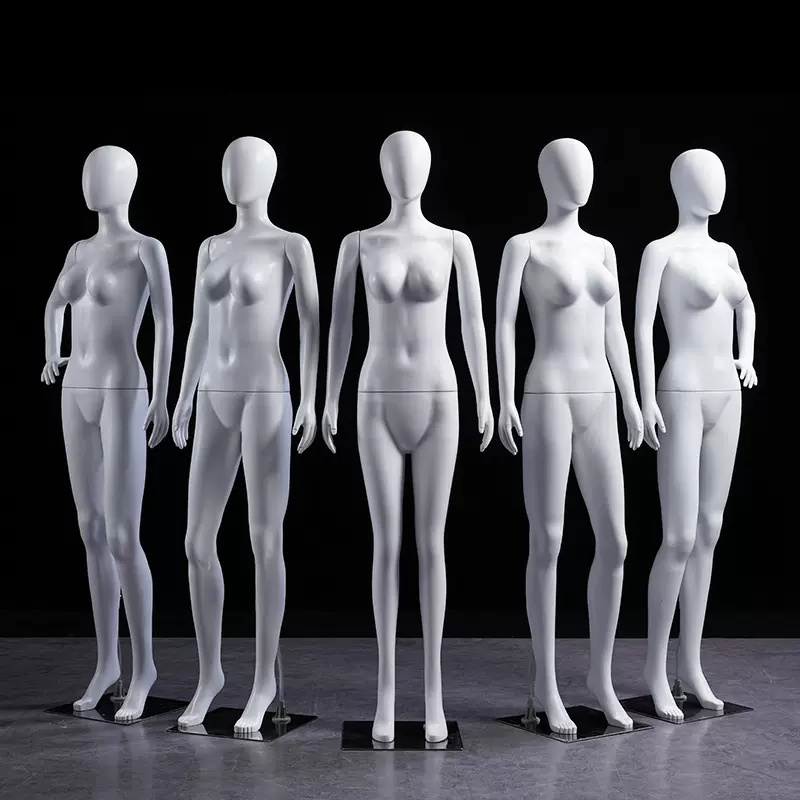 Wholesale Custom Cheap Custom Design mannequin with shoulders Gloss black female mannequin