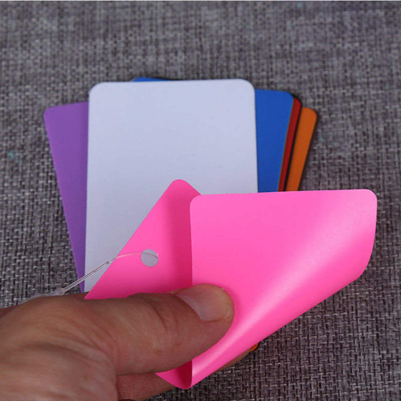 Platform hot stock wholesale price New blank material card  frosted  now made waterproof PVC label DIY for luggage tag