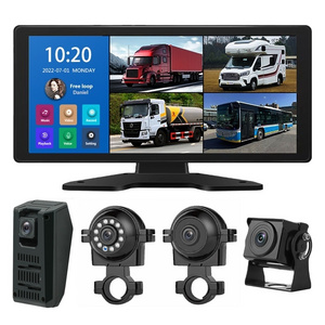 Touch Screen Car Security Camera System AI Blind Spot Mirrors Dash 360 Around View Monitor Anti-Theft Oil Mode for Trucks Bus