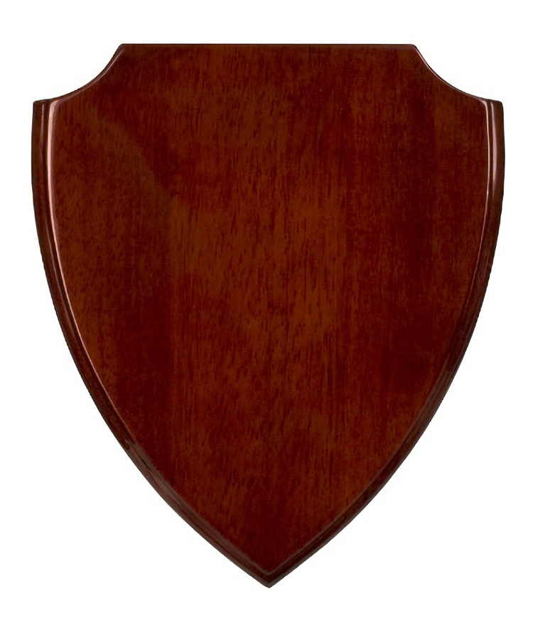 Laser Engraved Rosewood Blank Wooden Shield Plaque