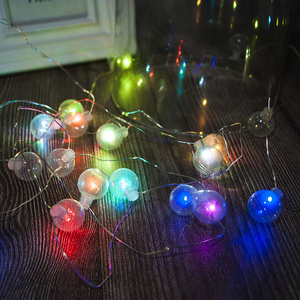 G20 Bulb 25 LEDs Outdoor Patio Lighting Battery Operated Multi Colored Round Globe String Lights