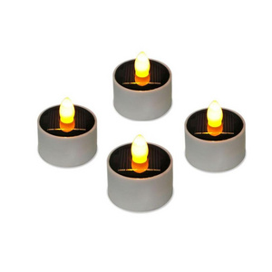 Solar Outdoor Flameless LED Candle Outdoor Decorative Solar Tea Light Candles