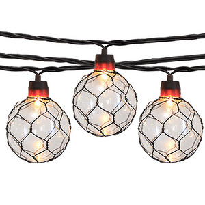 G60 Glass Bulb 110V Plug-in Outdoor Chicken Wire Bulb Holiday Decoration Patio String Light