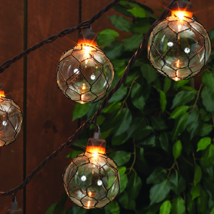 G60 Glass Bulb 110V Plug-in Outdoor Chicken Wire Bulb Holiday Decoration Patio String Light