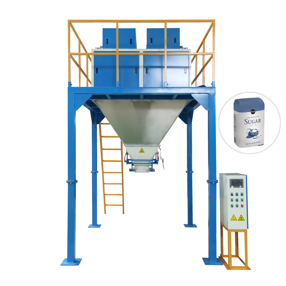 Professional High-Quality 5kg-50kg Automatic Weighing Bag Filling Bean Feed Bioparticle Granular Fertilizer Rice Packing Machine